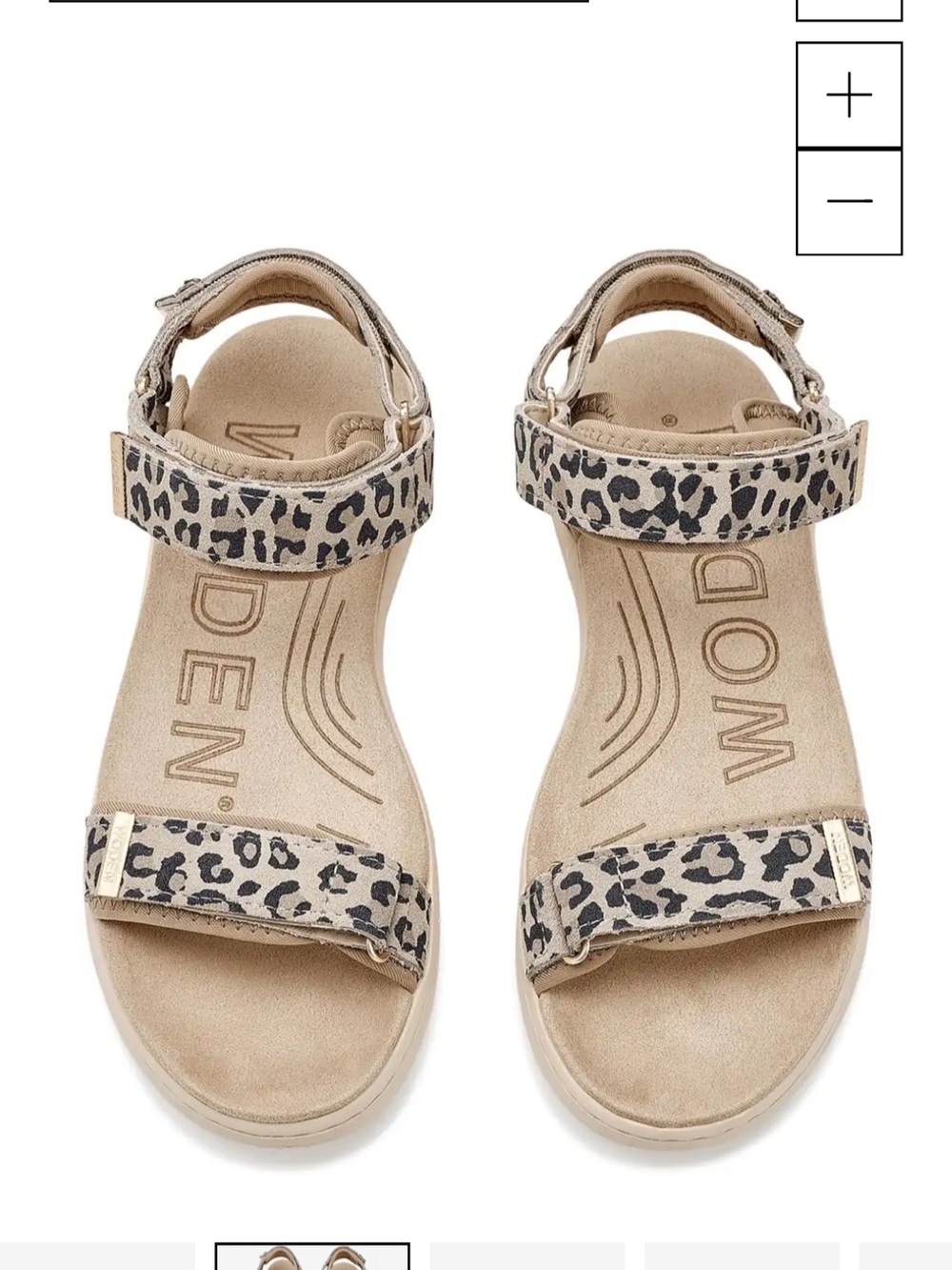 Woden Leopard Print Sandals